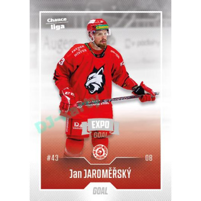 2022/23 Goal Cards Chance Liga 1. série #133 Jan Jaroměřský Expo Ostrava SILVER 1of2