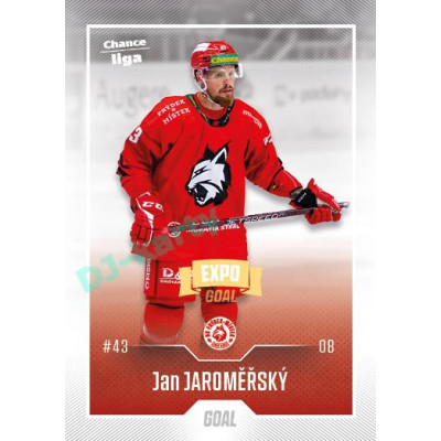 2022/23 Goal Cards Chance Liga 1. série #133 Jan Jaroměřský Expo Ostrava GOLD 1of2