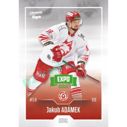 2022/23 Goal Cards Chance Liga 1. série #134 Jakub Adámek Expo Green x/4