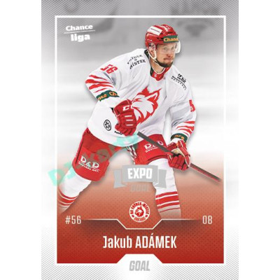 2022/23 Goal Cards Chance Liga 1. série #134 Jakub Adámek Expo Ostrava SILVER 1of2