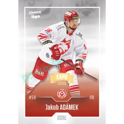 2022/23 Goal Cards Chance Liga 1. série #134 Jakub Adámek Expo Ostrava GOLD 1of2