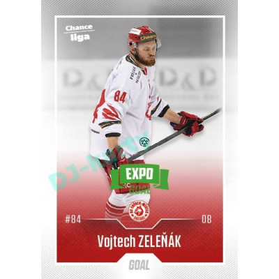2022/23 Goal Cards Chance Liga 1. série #135 Vojtech Zeleňák Expo Green x/4