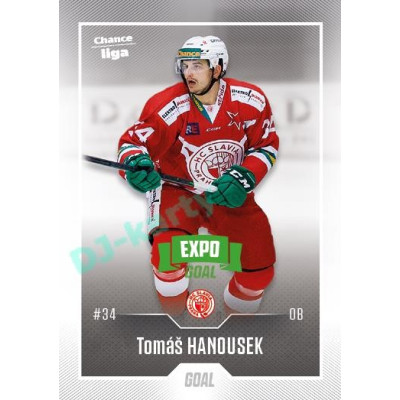 2022/23 Goal Cards Chance Liga 1. série #104 Tomáš Hanousek Expo Green x/4