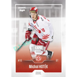 2022/23 Goal Cards Chance Liga 1. série #136 Michal Hotěk Expo Ostrava SILVER 1of2