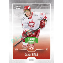 2022/23 Goal Cards Chance Liga 1. série #137 Oskar Haas Expo Green x/4