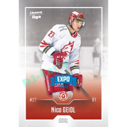 2022/23 Goal Cards Chance Liga 1. série #138 Nico Geidl Expo Blue x/4