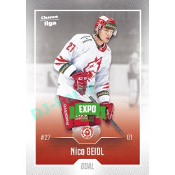 2022/23 Goal Cards Chance Liga 1. série #138 Nico Geidl Expo Green x/4