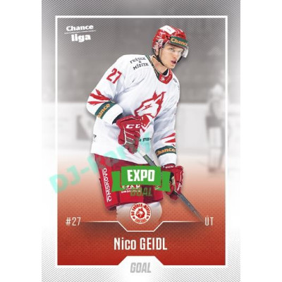 2022/23 Goal Cards Chance Liga 1. série #138 Nico Geidl Expo Green x/4