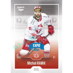 2022/23 Goal Cards Chance Liga 1. série #139 Michal Ramik Expo Blue x/4