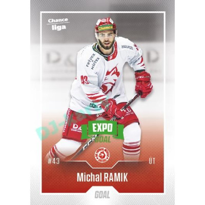 2022/23 Goal Cards Chance Liga 1. série #139 Michal Ramik Expo Green x/4