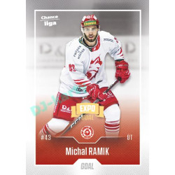 2022/23 Goal Cards Chance Liga 1. série #139 Michal Ramik Expo Ostrava GOLD 1of2