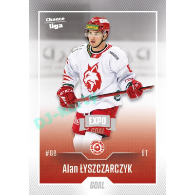 2022/23 Goal Cards Chance Liga 1. série #141 Alan Łyszczarczyk Expo Ostrava SILVER 1of2