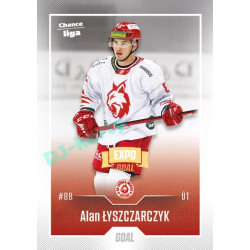 2022/23 Goal Cards Chance Liga 1. série #141 Alan Łyszczarczyk Expo Ostrava GOLD 1of2