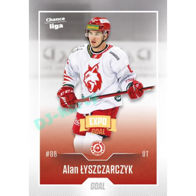 2022/23 Goal Cards Chance Liga 1. série #141 Alan Łyszczarczyk Expo Ostrava GOLD 1of2