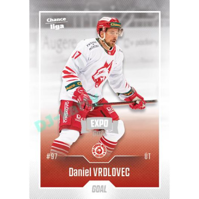 2022/23 Goal Cards Chance Liga 1. série #142 Daniel Vrdlovec Expo Ostrava SILVER 1of2