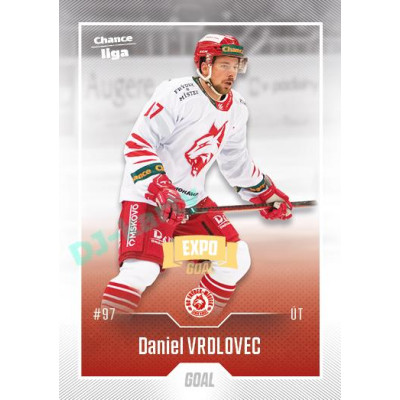 2022/23 Goal Cards Chance Liga 1. série #142 Daniel Vrdlovec Expo Ostrava GOLD 1of2