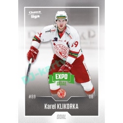2022/23 Goal Cards Chance Liga 1. série #105 Karel Klikorka Expo Green x/4