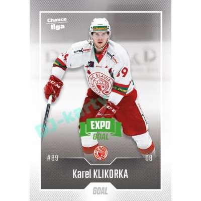 2022/23 Goal Cards Chance Liga 1. série #105 Karel Klikorka Expo Green x/4