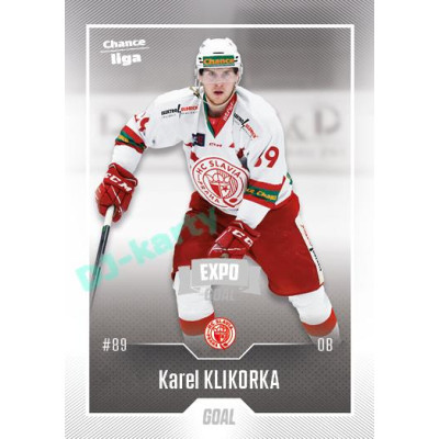 2022/23 Goal Cards Chance Liga 1. série #105 Karel Klikorka Expo Ostrava SILVER 1of2