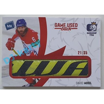 2021 MK reprezentace David Musil #14 21/35 Game used memorabilia Red