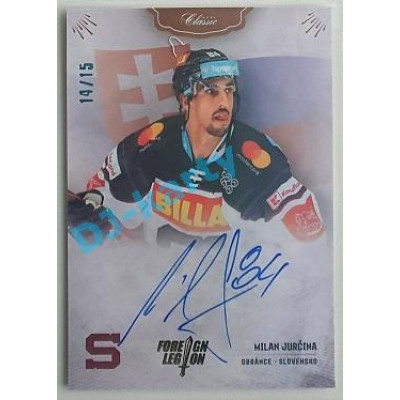 2021/22 OFS The Final Series Milan Jurčina #FL-MJČ 14/15 Bonus Signature Foreign Legion