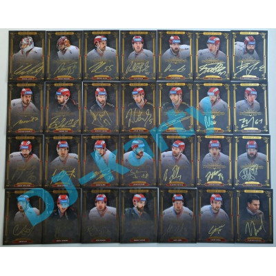 2021 OFS Classic Kingdom of Lions - kompletní set 28 karet Authentic Signature GOLD - PROMO
