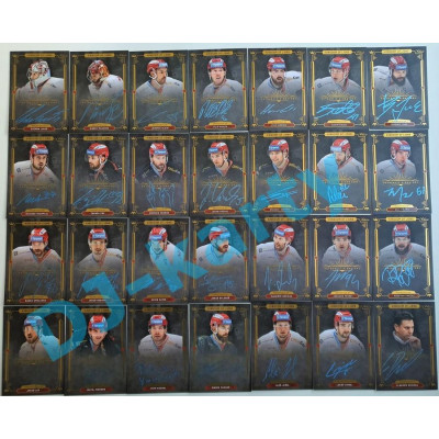 2021 OFS Classic Kingdom of Lions - kompletní set 28 karet Authentic Signature The Final Series - PROMO