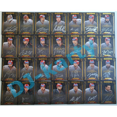 2021 OFS Classic Kingdom of Lions - kompletní set 28 karet Authentic Signature SILVER - PROMO