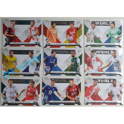 2021/22 Sportzoo Fortuna Liga I. serie RIVALS - kompletní set 9ks karet