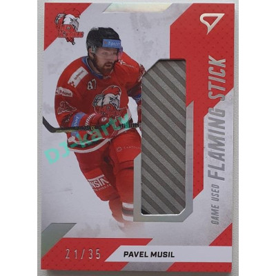 2022/23 Sportzoo ELH 1. série #FS-MU Pavel Musil Flaming Stick 21/35