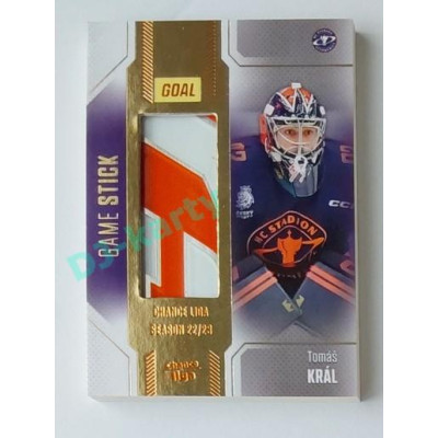 2022/23 Goal Cards Chance #S-42 Tomáš Král Game Used Stick Expo x/2