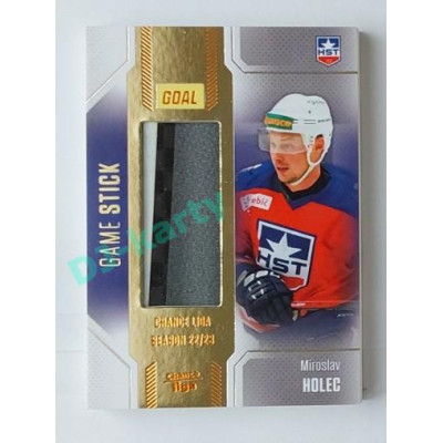 2022/23 Goal Cards Chance #S-44 Miroslav Holec Game Used Stick Expo x/2