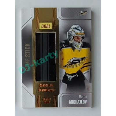 2022/23 Goal Cards Chance #S-37 Martin Michajlov Game Used Stick Expo x/2