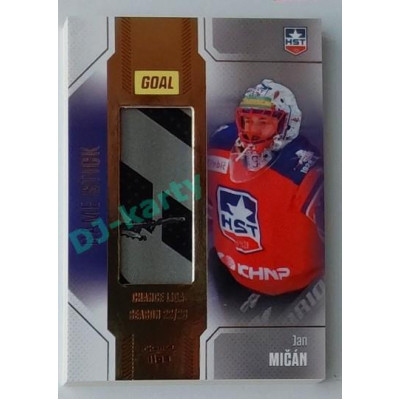 2022/23 Goal Cards Chance #S-43 Jan Mičán Game Used Stick Expo x/2