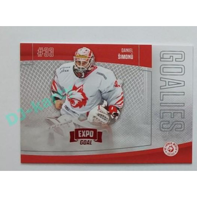 2022/23 Goal Cards Chance #G-34 Daniel Šimonů Goalies Expo x/3