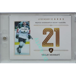 2023 Legendary Cards REKORDY ČESKÉ EXTRALIGY #ZC-S14  Václav Skuhravý Základní Část Gold 16/20
