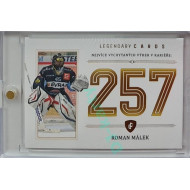 2023 Legendary Cards REKORDY ČESKÉ EXTRALIGY #ZC-WC2  Roman Málek Základní Část Gold 17/20