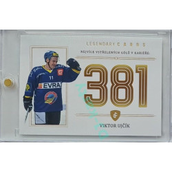 2023 Legendary Cards REKORDY ČESKÉ EXTRALIGY #ZC-GC4 Viktor Ujčík Základní Část Gold 07/20