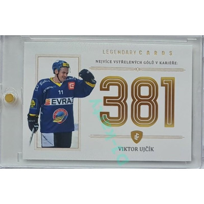 2023 Legendary Cards REKORDY ČESKÉ EXTRALIGY #ZC-GC4 Viktor Ujčík Základní Část Gold 07/20