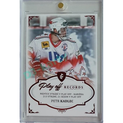 2023 Legendary Cards REKORDY ČESKÉ EXTRALIGY #PPG-01 Petr Kadlec Play Off Red 03/10