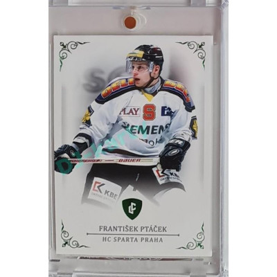 2023 Legendary Cards REKORDY ČESKÉ EXTRALIGY #14 František Ptáček Emerald 2/5