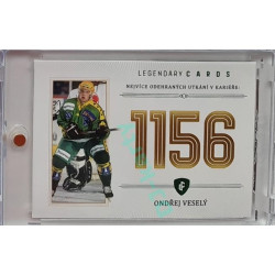 2023 Legendary Cards REKORDY ČESKÉ EXTRALIGY #ZC-U06 Ondřej Veselý Základní Část Emerald 1/5