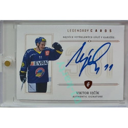 2023 Legendary Cards REKORDY ČESKÉ EXTRALIGY #ZC-GC4 Viktor Ujčík Základní Část Authentic Signature 09/13