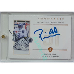2023 Legendary Cards REKORDY ČESKÉ EXTRALIGY #ZC-MS05 Marek Pinc Základní Část Authentic Signature 09/13