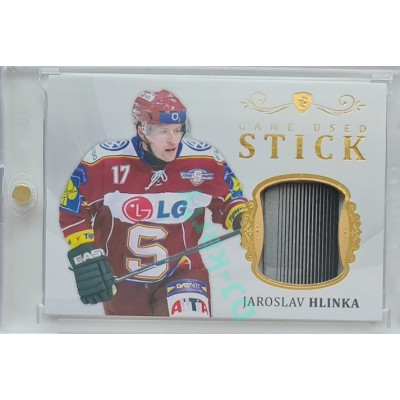 2023 Legendary Cards REKORDY ČESKÉ EXTRALIGY #GUS-18 Jaroslav Hlinka Game Used Stick Gold 06/20