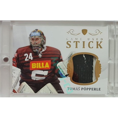 2023 Legendary Cards REKORDY ČESKÉ EXTRALIGY #GUS-13 Tomáš Pöpperle Game Used Stick Gold 11/20