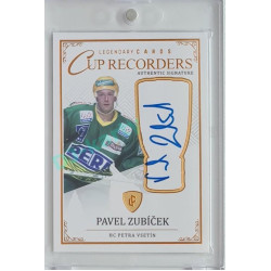 2023 Legendary Cards REKORDY ČESKÉ EXTRALIGY #CR-10 Pavel Zubíček Cup Recorders Authentic Signature 10/13