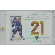 2023 Legendary Cards REKORDY ČESKÉ EXTRALIGY #ZC-S12 Jan Výtisk Základní Část Emerald 1/5