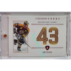 2023 Legendary Cards REKORDY ČESKÉ EXTRALIGY #ZC-05 Jiří Šlégr Základní Část Red 01/10