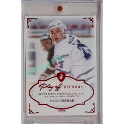 2023 Legendary Cards REKORDY ČESKÉ EXTRALIGY #MPP-06 David Čermák Play Off Red 04/10